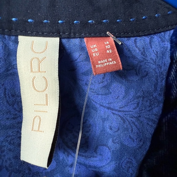 NWT Anthropologie Midnight Blue Velvet Button Down Shirt - Picture 3 of 8